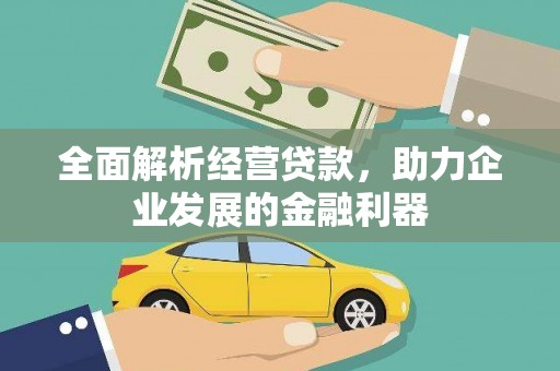 甘谷全面解析经营贷款，助力企业发展的金融利器