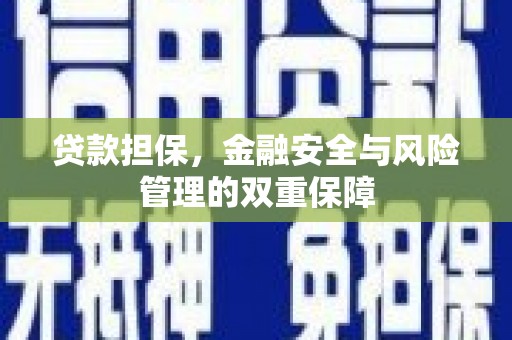 甘谷贷款担保，金融安全与风险管理的双重保障