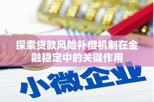 甘谷探索贷款风险补偿机制在金融稳定中的关键作用