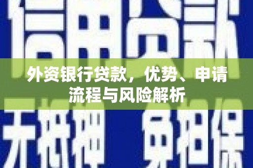 甘谷外资银行贷款，优势、申请流程与风险解析