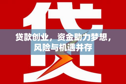 甘谷贷款创业，资金助力梦想，风险与机遇并存
