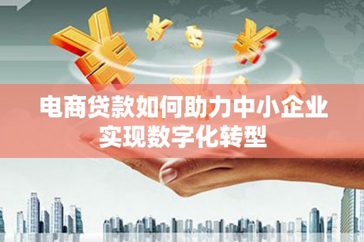 甘谷电商贷款如何助力中小企业实现数字化转型