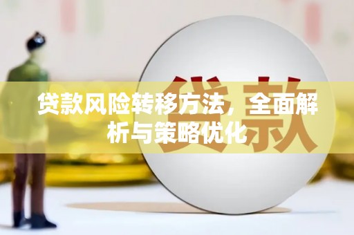 甘谷贷款风险转移方法，全面解析与策略优化