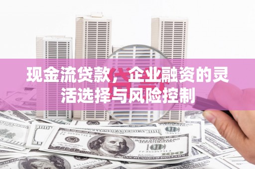 甘谷现金流贷款，企业融资的灵活选择与风险控制