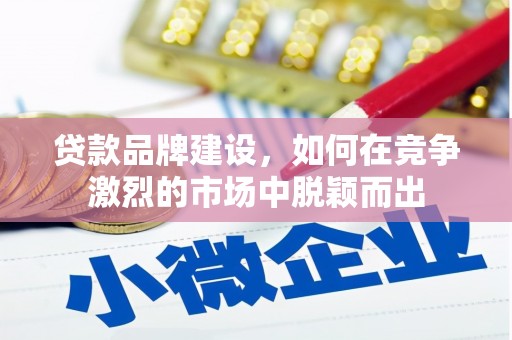 甘谷贷款品牌建设，如何在竞争激烈的市场中脱颖而出
