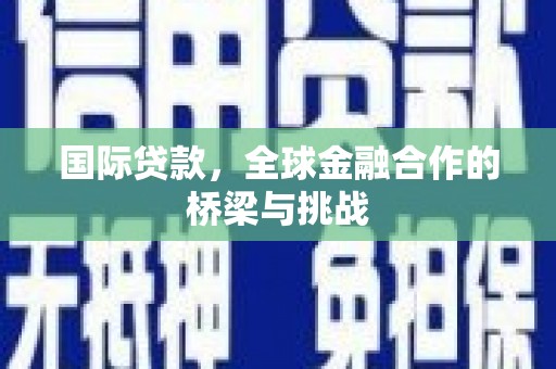 甘谷国际贷款，全球金融合作的桥梁与挑战