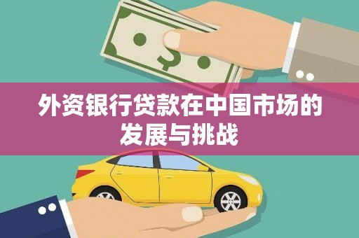 甘谷外资银行贷款在中国市场的发展与挑战