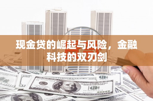 甘谷现金贷的崛起与风险，金融科技的双刃剑