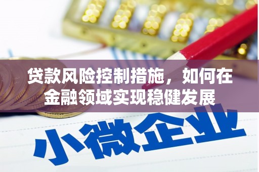 甘谷贷款风险控制措施，如何在金融领域实现稳健发展