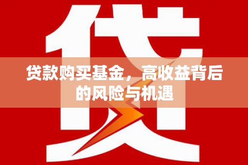 甘谷贷款购买基金，高收益背后的风险与机遇