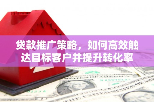 甘谷贷款推广策略，如何高效触达目标客户并提升转化率