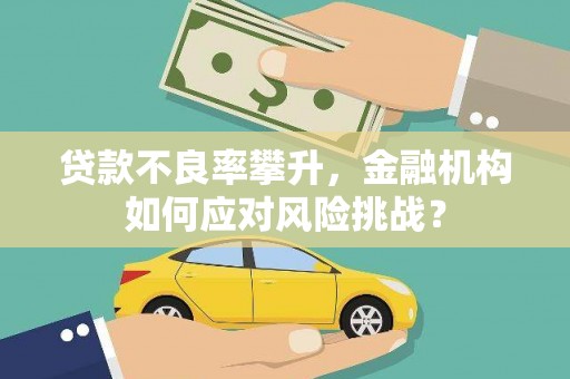 甘谷贷款不良率攀升，金融机构如何应对风险挑战？
