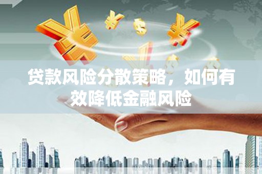 甘谷贷款风险分散策略，如何有效降低金融风险