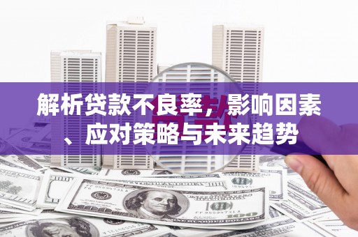 甘谷解析贷款不良率，影响因素、应对策略与未来趋势