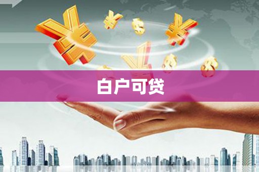 甘谷白户可贷