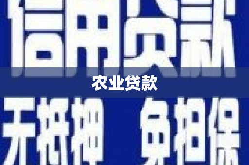 甘谷农业贷款