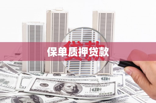 甘谷保单质押贷款