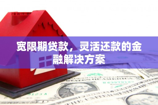 甘谷宽限期贷款，灵活还款的金融解决方案