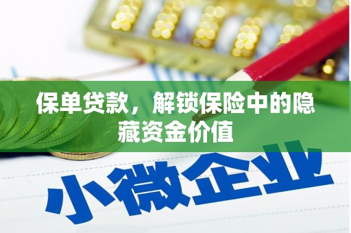 甘谷保单贷款，解锁保险中的隐藏资金价值