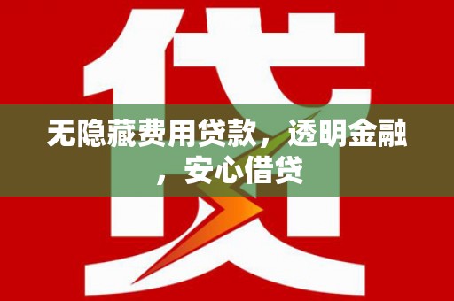 甘谷无隐藏费用贷款，透明金融，安心借贷