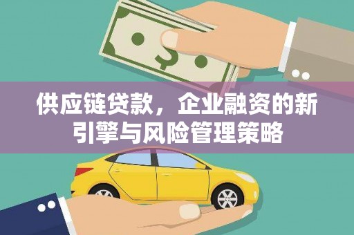 甘谷供应链贷款，企业融资的新引擎与风险管理策略