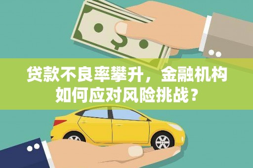 甘谷贷款不良率攀升，金融机构如何应对风险挑战？