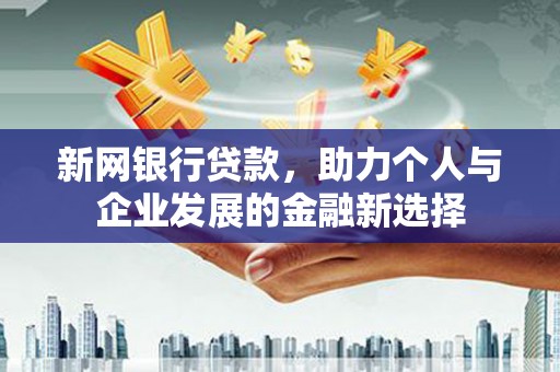 甘谷新网银行贷款，助力个人与企业发展的金融新选择