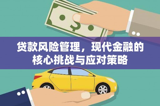 甘谷贷款风险管理，现代金融的核心挑战与应对策略