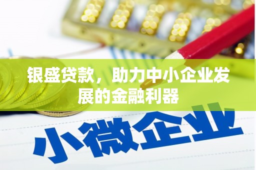 甘谷银盛贷款，助力中小企业发展的金融利器