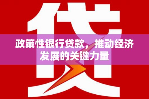 甘谷政策性银行贷款，推动经济发展的关键力量