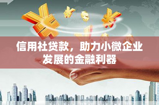 甘谷信用社贷款，助力小微企业发展的金融利器