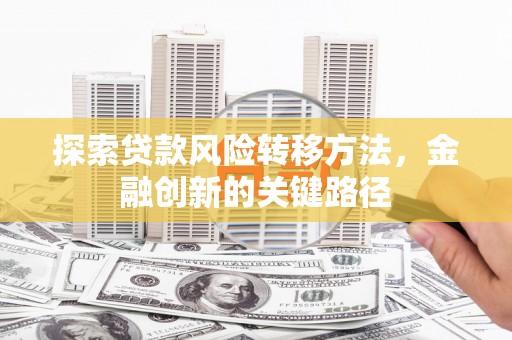甘谷探索贷款风险转移方法，金融创新的关键路径