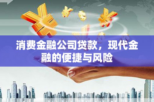 甘谷消费金融公司贷款，现代金融的便捷与风险
