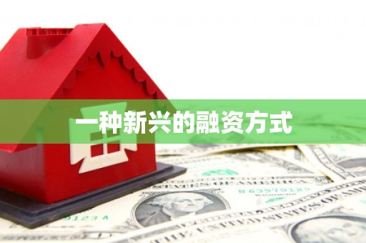 甘谷一种新兴的融资方式