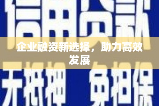 甘谷企业融资新选择，助力高效发展