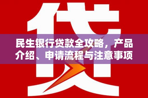 甘谷民生银行贷款全攻略，产品介绍、申请流程与注意事项